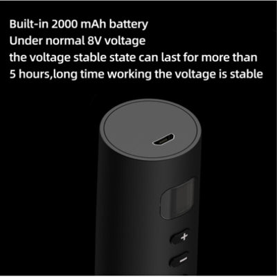 Black wireless tattoo pen with a digital display showing '8' and a battery icon, plus control buttons. - Image 15