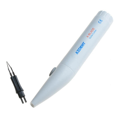 AZDENT A-Blade dental gutta percha cutter set with white charging base, handheld pen, and four replacement tips. - Image 6