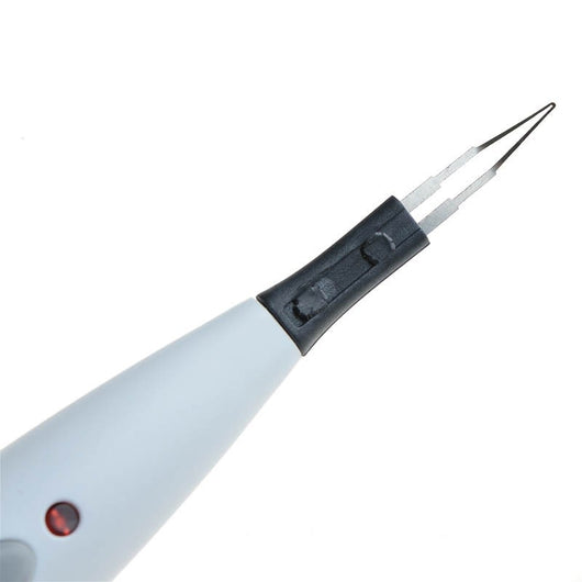 AZDENT A-Blade dental gutta percha cutter set with white charging base, handheld pen, and four replacement tips. - Image 9