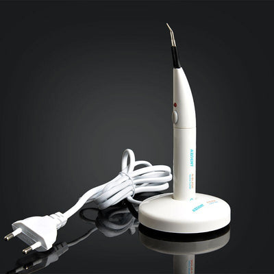 AZDENT A-Blade dental gutta percha cutter set with white charging base, handheld pen, and four replacement tips. - Image 16