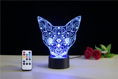 Lámpara Nocturna LED 3D Gato Multicolor con Cambio de Colores - Image 11