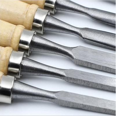 Juego de 12 Herramientas de Tallado en Madera - Cinceles Profesionales - Image 9