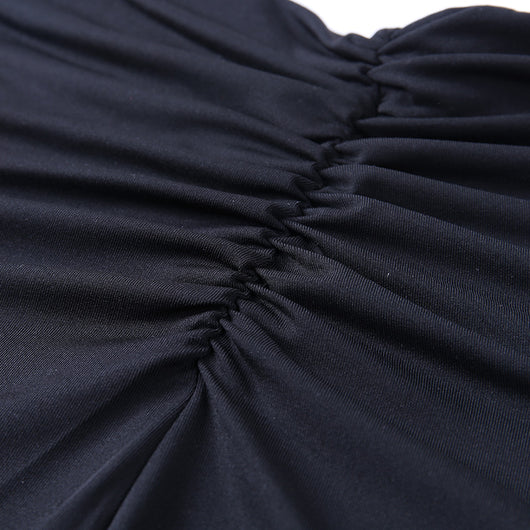 Pantalones Flare Negro de Talle Alto Ajustado Casual - Image 19