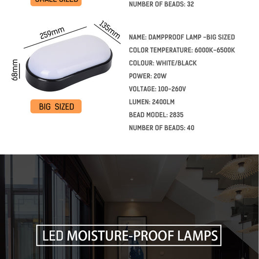 Luminaria LED Impermeable para Entrada y Porche - Image 14