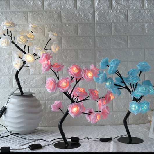 Luz LED Árbol Decorativo Pequeño Rosa - Image 12