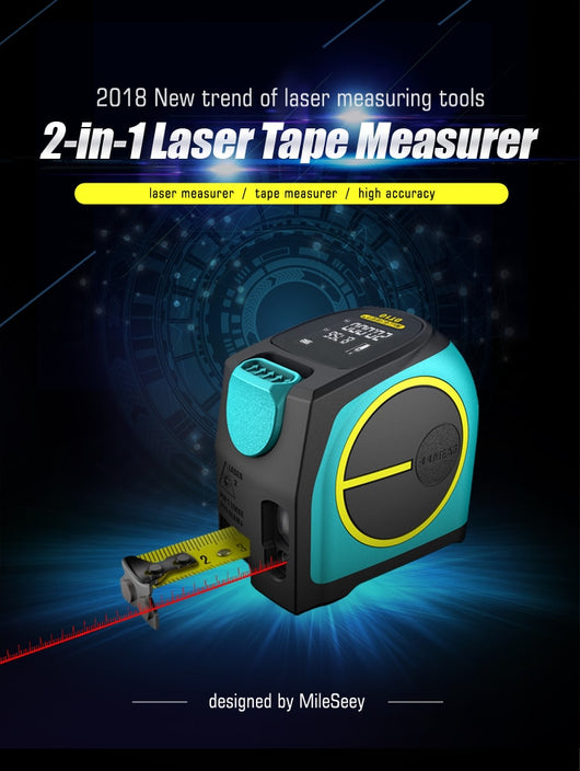 Medidor Láser 2 en 1 con Cinta Métrica Electrónica - Image 11