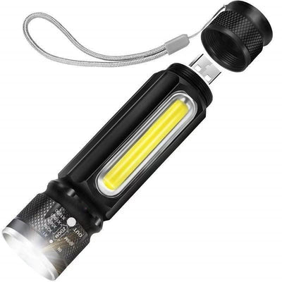Linterna LED COB T6 Recargable por USB - Luz Potente y Portátil - Image 9