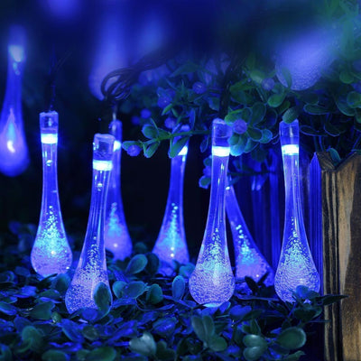 Guirnalda Solar de Luces LED Gotas de Agua Impermeable para Jardín y Fiestas - Image 22