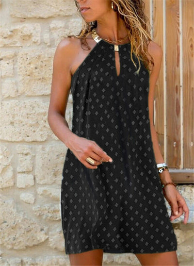 Vestido Halter Cuadros Metálico para Verano - Image 15