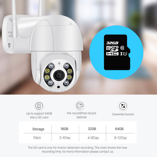 Cámara de Vigilancia WiFi Inteligente con Doble Iluminación y Almacenamiento en la Nube - Image 10