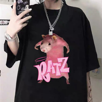 Playera Gótica Kawaii con Estampado - Manga Corta - Image 6