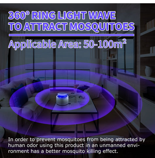 Lámpara Mata Mosquitos UV LED con Trampa Eléctrica - Repelente de Insectos - Image 14