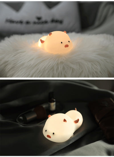 Luz Nocturna de Silicona con Forma de Cerdito - Image 20