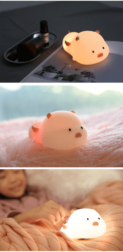 Luz Nocturna de Silicona con Forma de Cerdito - Image 21