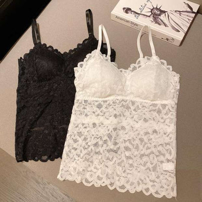 Chaleco de Encaje Negro Hueco Sexy - Prenda Versátil Interior y Exterior - Image 21