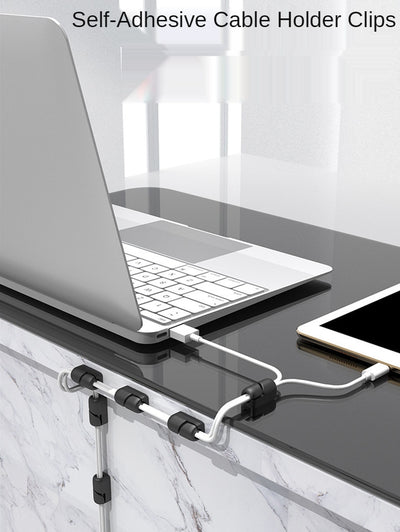 Organizador de Cables Silicona con Clips de Sujeción y Protector USB - Image 16