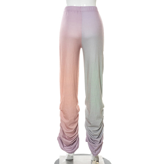 Pantalón Suelto de Cintura Alta para Mujer - Diseño Colorido y Versátil - Image 14
