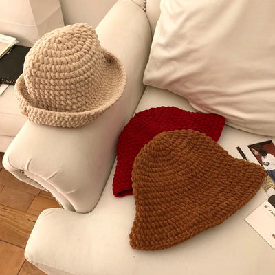 Gorro Tejido Grueso Artesanal Estilo Street para Mujer - Image 10