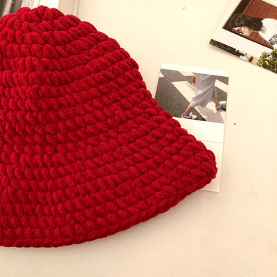 Gorro Tejido Grueso Artesanal Estilo Street para Mujer - Image 14