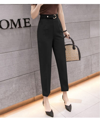 Pantalón Cropped Talle Alto Slim Fit Casual para Mujer - Primavera - Image 19