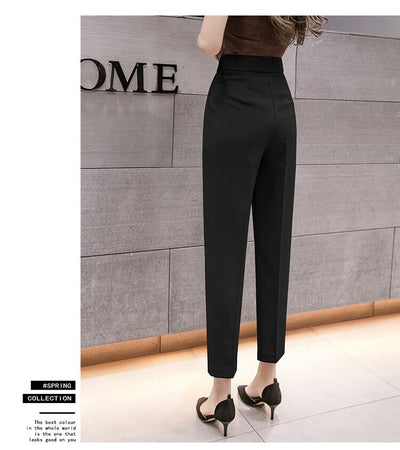 Pantalón Cropped Talle Alto Slim Fit Casual para Mujer - Primavera - Image 21