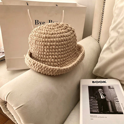 Gorro Tejido Grueso Artesanal Estilo Street para Mujer - Image 19