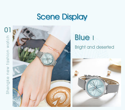 Reloj de Dama Cuarzo con Correa de Pétalos - Diseño Elegante Diciembre - Image 5