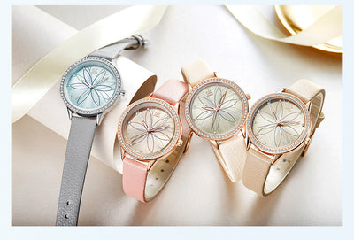 Reloj de Dama Cuarzo con Correa de Pétalos - Diseño Elegante Diciembre - Image 9