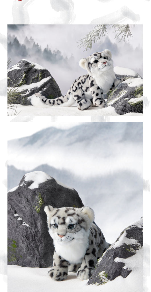Peluche Leopardo de Nieve - Juguete Realista de Simulación - Image 7