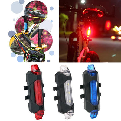 Kit de Luces LED para Bicicleta USB Recargables - Delantera y Trasera - Image 10