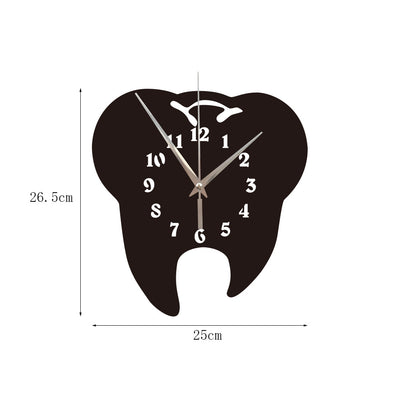 Reloj de Pared Diseño Molar Cuarzo Silencioso para Sala y Oficina - Image 7