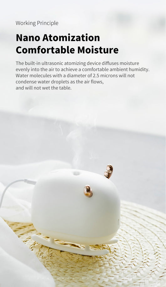 Humidificador Portátil USB con Difusor Aromático Diseño Reno - Image 10
