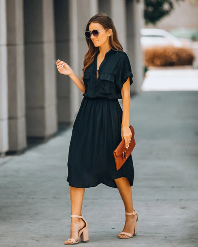 Vestido de Algodón Cómodo y Versátil - Diseño Minimalista y Fresco - Image 7