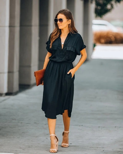Vestido de Algodón Cómodo y Versátil - Diseño Minimalista y Fresco - Image 8
