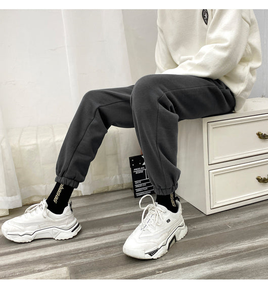 Pantalones Deportivos Plus Size Velvet Gruesos para Hombre - Image 12