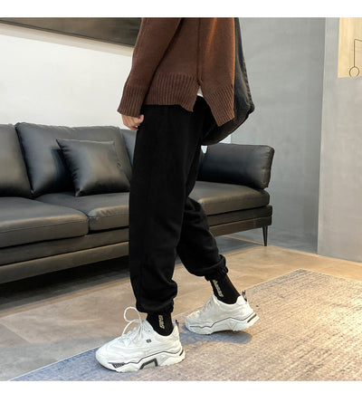 Pantalones Deportivos Plus Size Velvet Gruesos para Hombre - Image 20