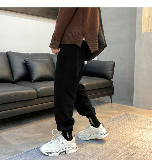 Pantalones Deportivos Plus Size Velvet Gruesos para Hombre - Image 20