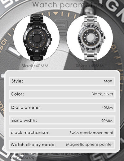 Reloj Magnético de Acero para Hombre - Diseño Moderno Cuarzo - Image 10