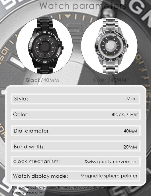 Reloj Magnético de Acero para Hombre - Diseño Moderno Cuarzo - Image 10