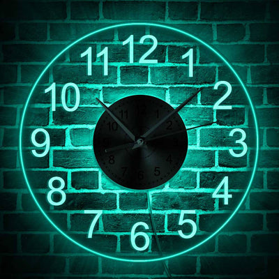 Reloj de Pared Acrílico Transparente con Luces LED Coloridas - Image 7