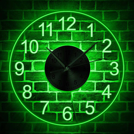 Reloj de Pared Acrílico Transparente con Luces LED Coloridas - Image 10