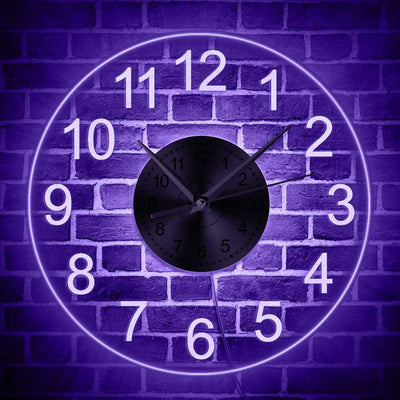Reloj de Pared Acrílico Transparente con Luces LED Coloridas - Image 11