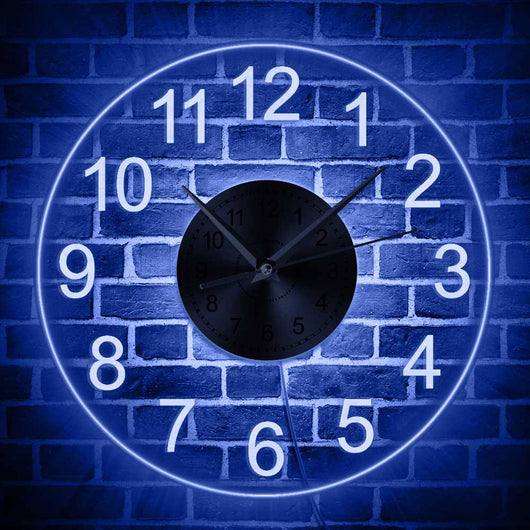 Reloj de Pared Acrílico Transparente con Luces LED Coloridas - Image 12
