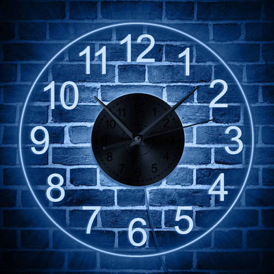 Reloj de Pared Acrílico Transparente con Luces LED Coloridas - Image 13
