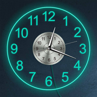 Reloj de Pared Acrílico Transparente con Luces LED Coloridas - Image 22