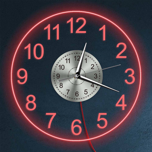 Reloj de Pared Acrílico Transparente con Luces LED Coloridas - Image 23