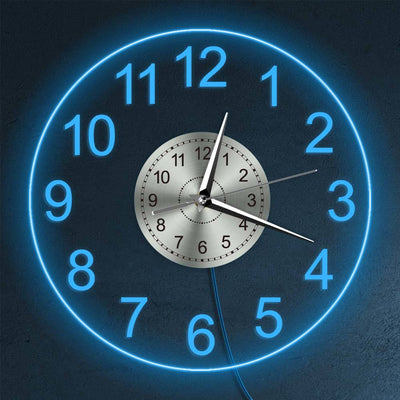 Reloj de Pared Acrílico Transparente con Luces LED Coloridas - Image 24