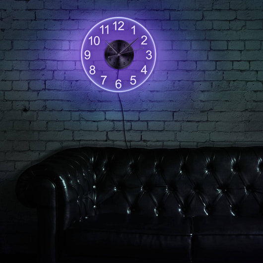 Reloj de Pared Acrílico Transparente con Luces LED Coloridas - Image 26