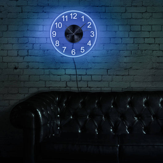 Reloj de Pared Acrílico Transparente con Luces LED Coloridas - Image 27