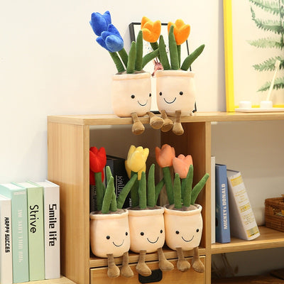 Ramo de Tulipanes de Peluche - Decoración Floral Simulada para Sala - Image 9